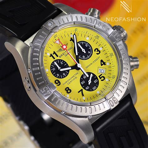 breitling yellow avenger chrono|breitling chrono avenger automatic movement.